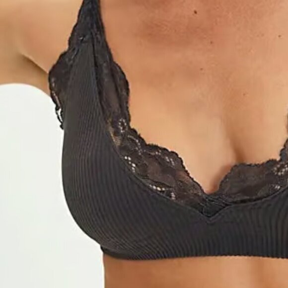 NWT Free People Intimately Classic Twist Grey Bralette - Picture 3 of 4